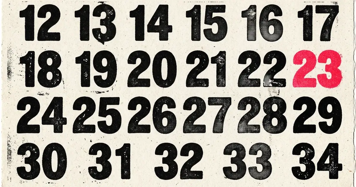 Folio numbers knocked white out of a black footer bar