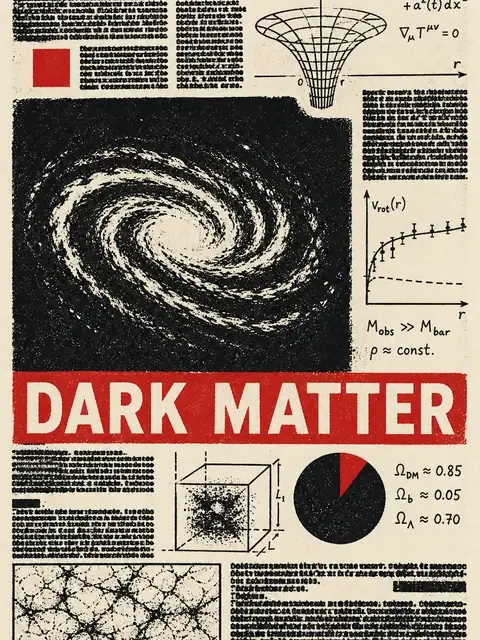Dark Matter Market three-ink stamp plate on grainy press paper